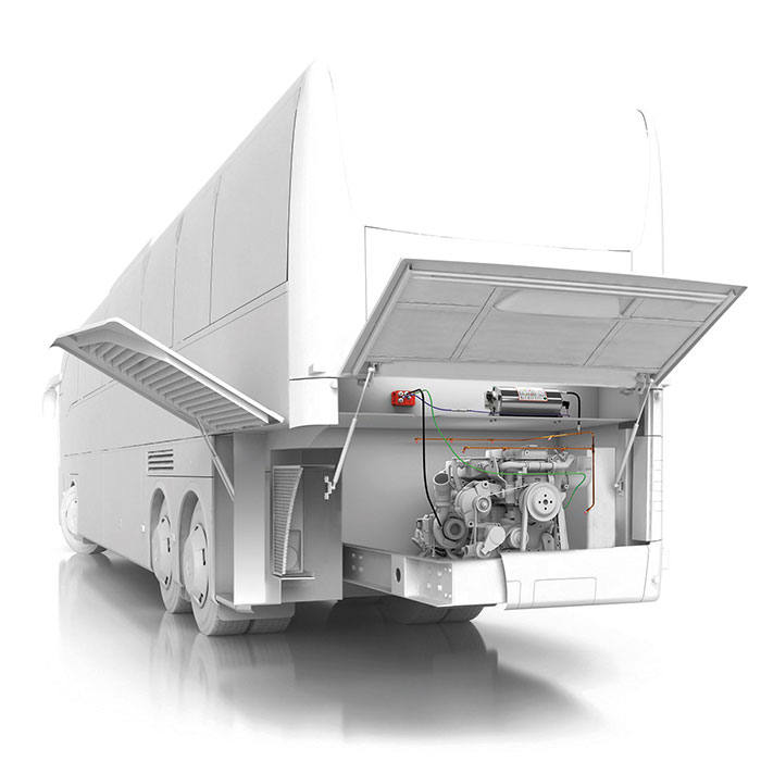 vehicles engine fire suppression system electronic detection system bus zi4pux